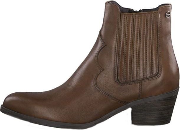Tamaris Dámské kotníkové boty 1-1-25705-33-348 Cognac Leather (Velikost 37) - obrázek 1