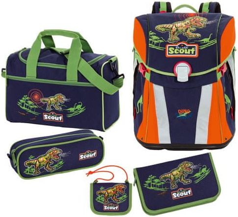 Scout Školní set , 5-dílný - Sunny, dinosaurus - obrázek 1