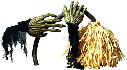Europalms Hororové koště , halloween, délka koštěte 60 cm - obrázek 1