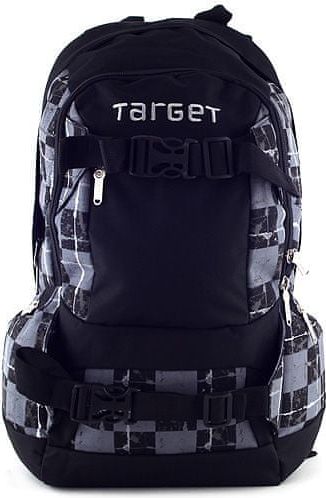 Target Sportovní batoh, černo-šedý, motiv kostky - obrázek 1