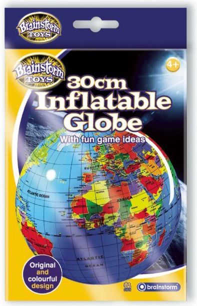 Brainstorm Toys Nafukovací globus 30cm - Zeměkoule - obrázek 1