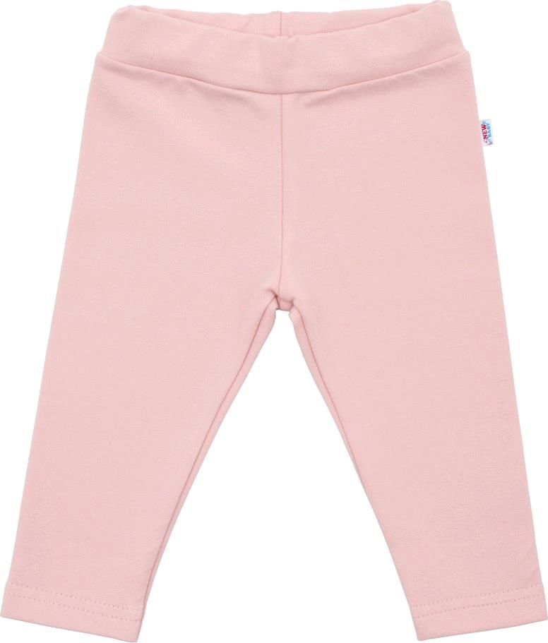 NEW BABY | New Baby Leggings | Kojenecké bavlněné legíny New Baby Leggings světle růžové | Růžová | 68 (4-6m) - obrázek 1