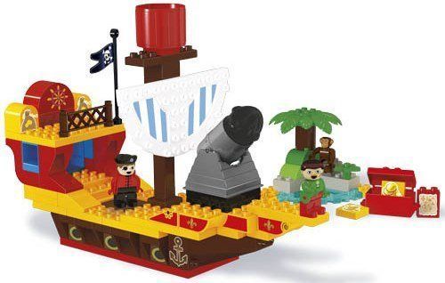 Unico Plus Unico Plus stavebnice Pirátská loď typ LEGO DUPLO 100 dílů - obrázek 1