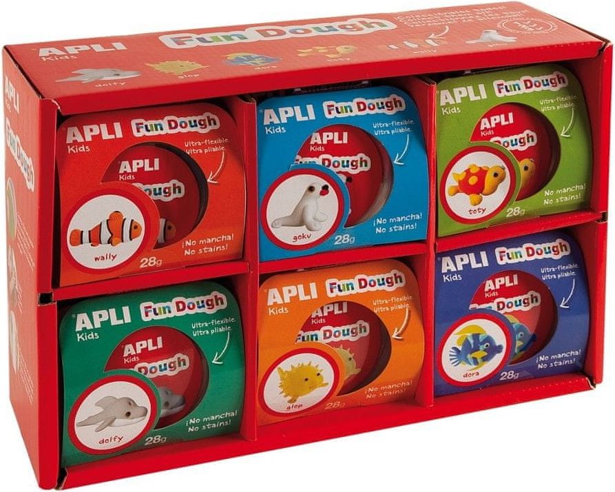 Apli Modelovací hmota Fun Dough 12 sad, 6 různých motivů - obrázek 1