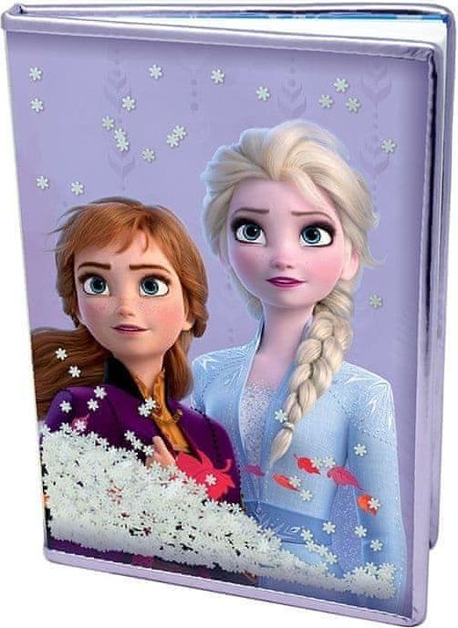 Frozen Luxusní blok Frozen – Ledové království - Vločky, A5, linkovaný - obrázek 1