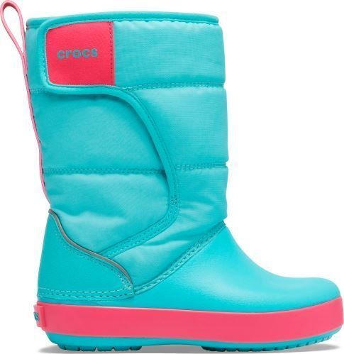 Crocs Dětské zimní boty Crocs LODGEPOINT Snow Boot K modrá/růžová 33-34 - obrázek 1