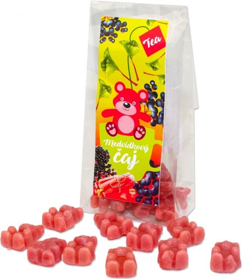 Vyrobeno v ČR Medvídkový čaj rebarbora, černý bez, 50g - obrázek 1