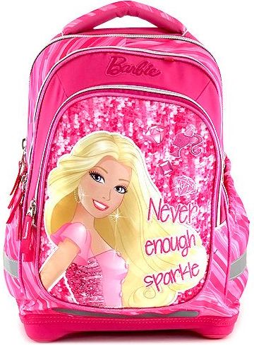Barbie Školní batoh , nápis Never enough sparkle - obrázek 1
