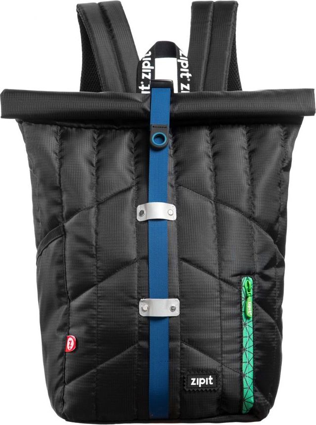 Zipit Batoh Puffer Premium Black (Blue Strap) - obrázek 1
