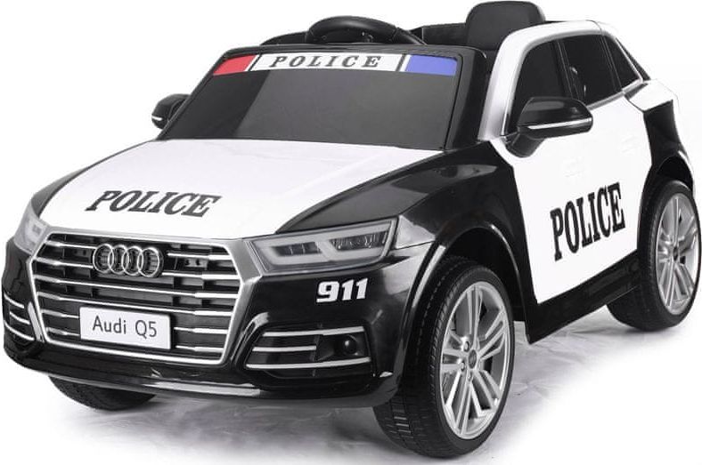 Beneo Elektrické autíčko Audi Q5 Policejní, 2,4 GHz DO, 2 X MOTOR, Jednomístné, černé, USB, SD karta - obrázek 1