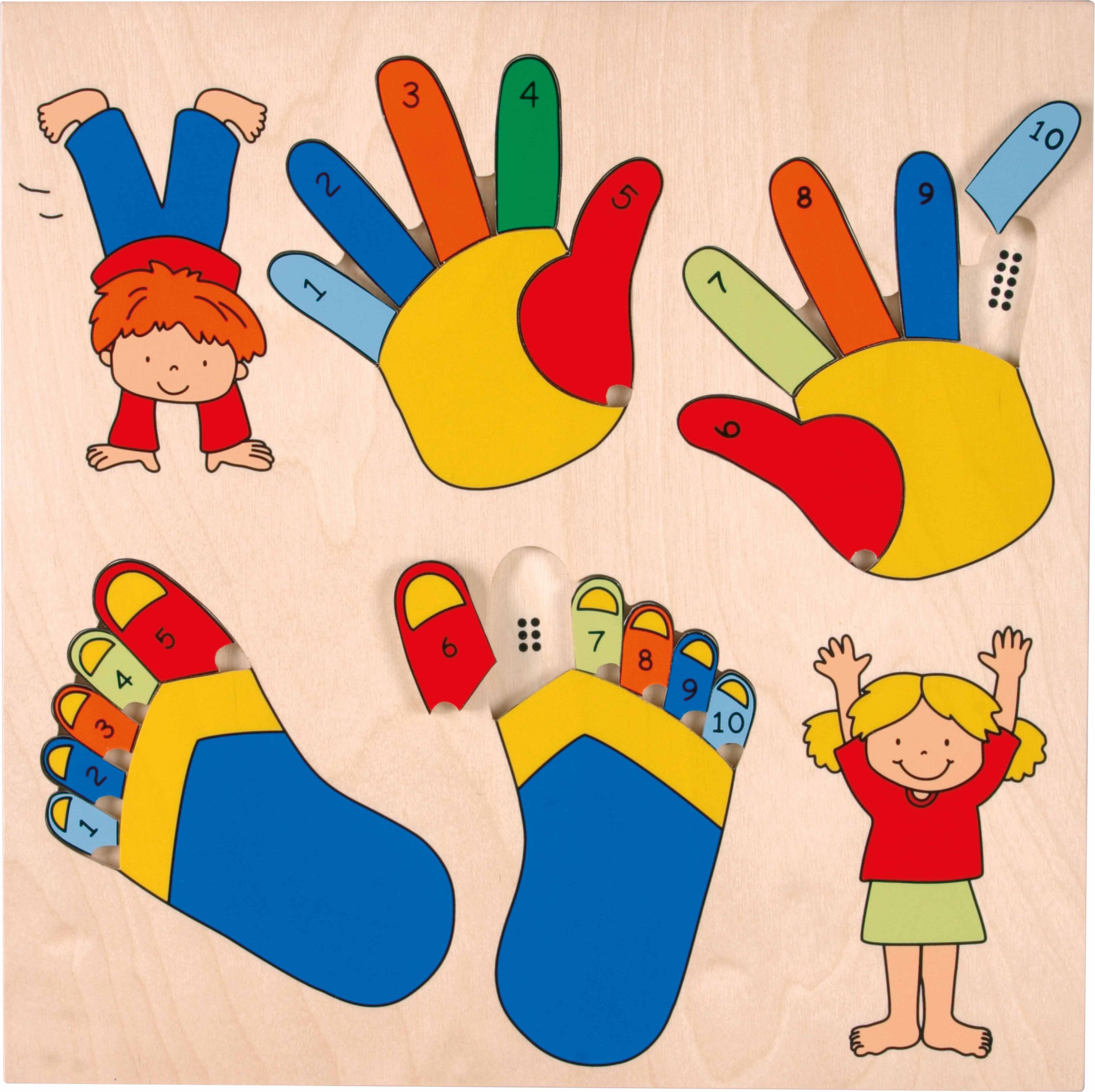 Educo E522969 Vkládací puzzle - ruce a nohy - obrázek 1