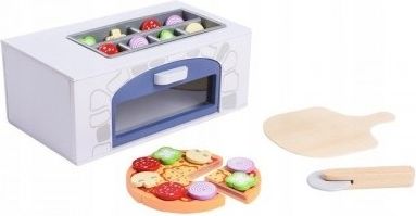 Eco Toys Dřevěná pizza pec + kuchyňské doplňky - obrázek 1