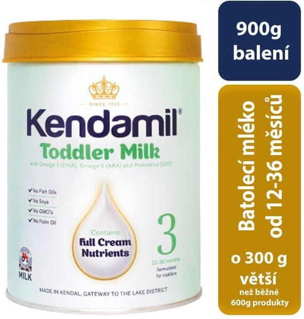 Kojenecké mléko 900g Kendamil Toddler Milk 3 - obrázek 1