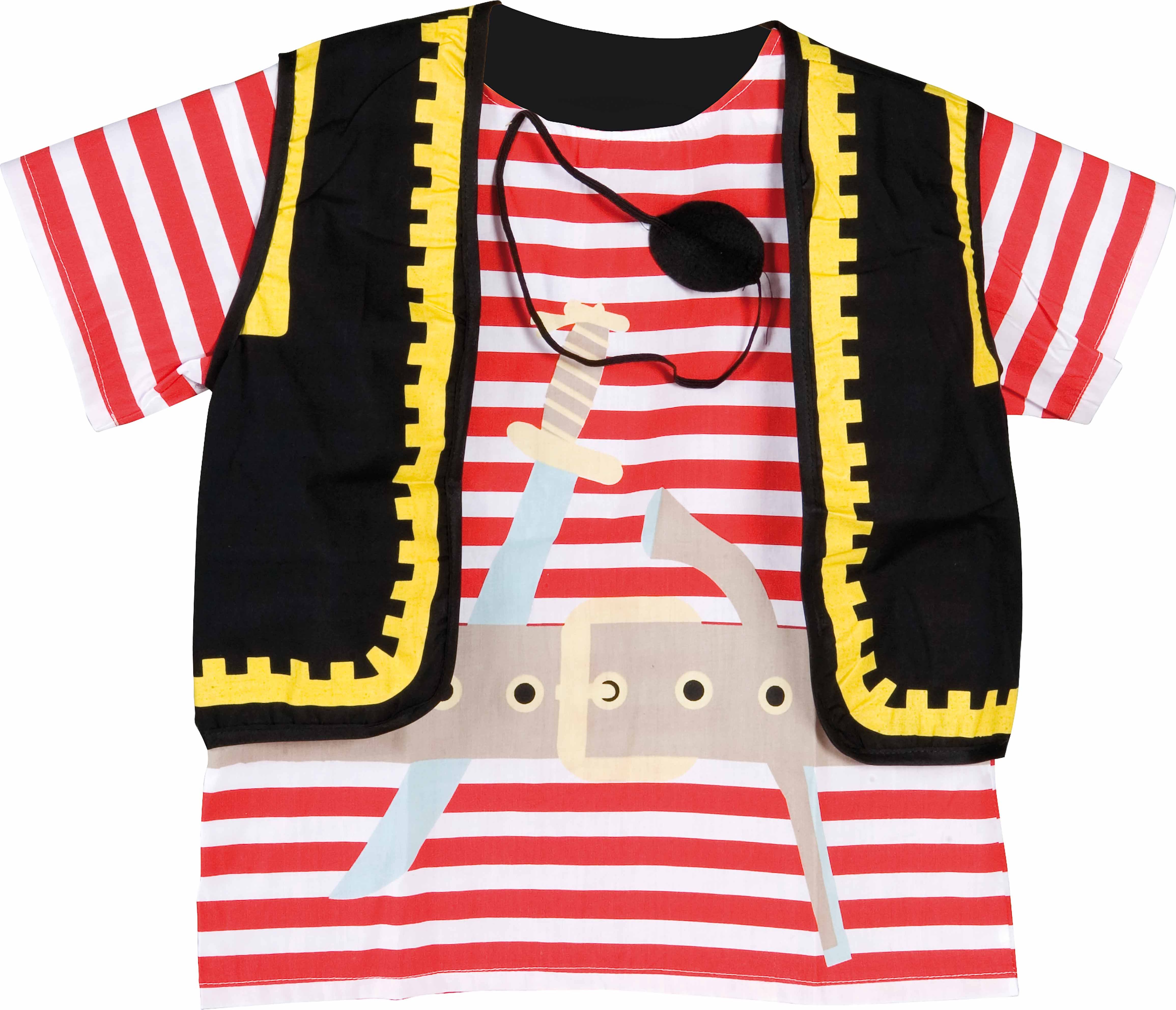 Educo E575260 Dress up clothes - pirate (incl. top and eye patch) - obrázek 1