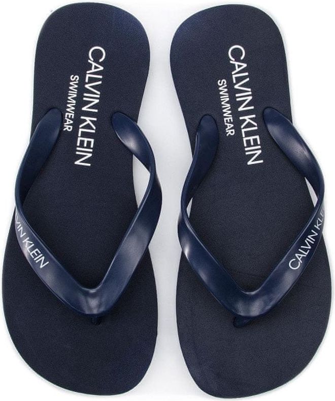 Calvin Klein Plážové žabky Flip-Flops Sandals KM0KM00341 - Calvin Klein tmavě modrá 45/46 - obrázek 1