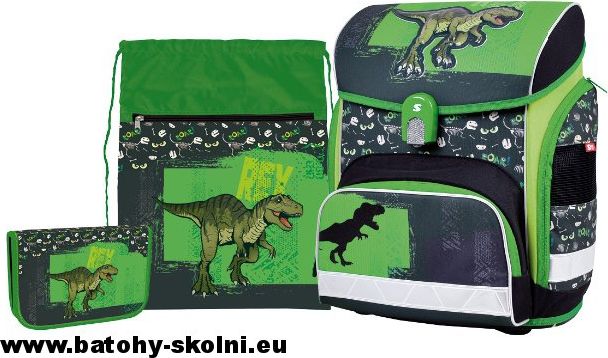 Školní aktovka 3 dílný set Stil Tyranosaurus Rex - Doprava Zdarma - obrázek 2