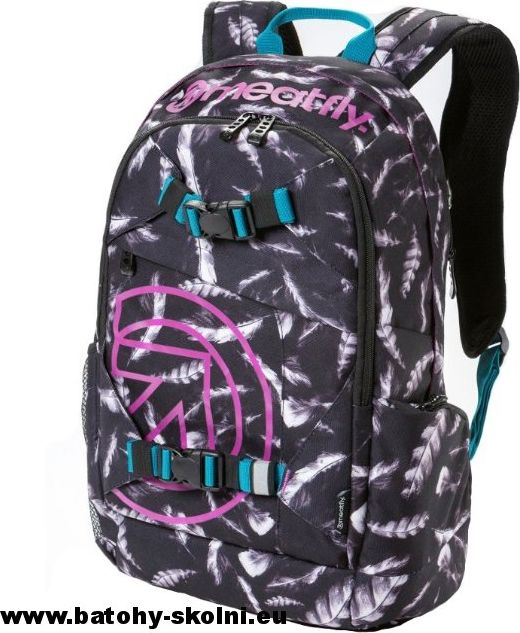 Studentský batoh Meatfly Basejumper 3 M Feather Grayscale - Doprava Zdarma - obrázek 2