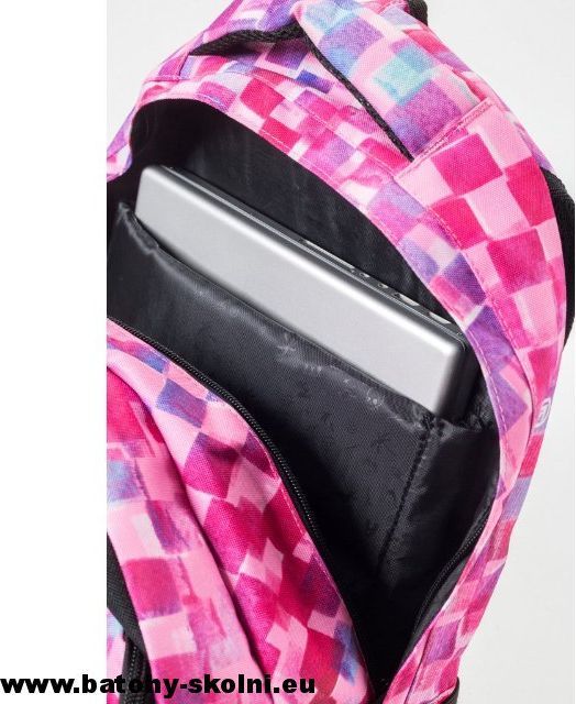 Studentský batoh Meatfly Exile 2 Cross Pink Print Black - Doprava Zdarma - obrázek 5