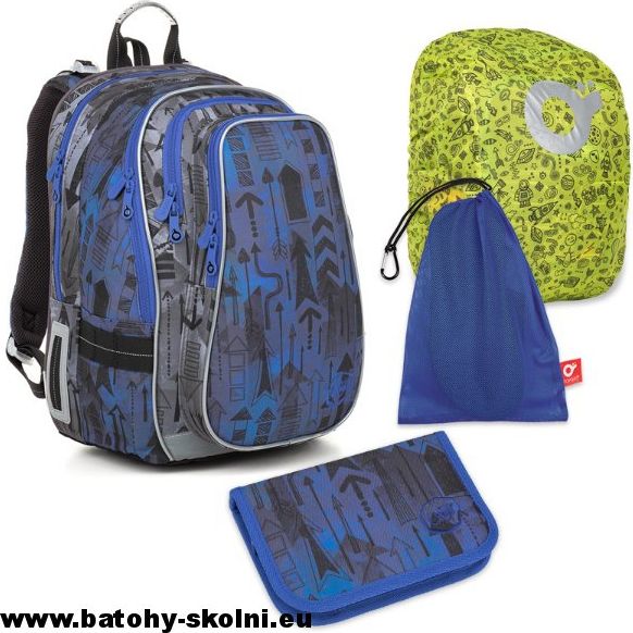 Školní batoh Topgal Šipky 4 dílný set LYNN 18005 Large - obrázek 1