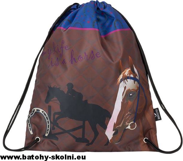 Školní batoh Koníček 3 dílný set Bagmaster GALAXY 9 B - Doprava Zdarma - obrázek 6