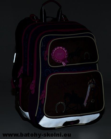 Školní batoh Koníček 3 dílný set Bagmaster GALAXY 9 B - Doprava Zdarma - obrázek 14