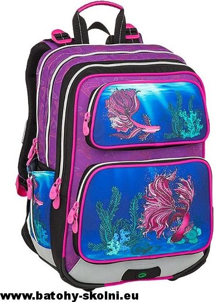 Školní batoh Mořský svět 3 dílný set Bagmaster GALAXY 9 C - Doprava Zdarma - obrázek 2