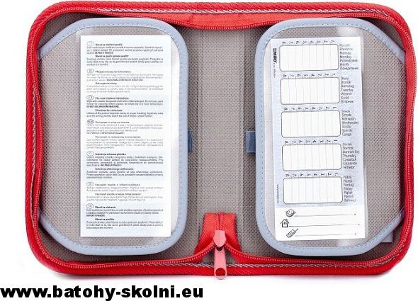 Jednopatrové školní pouzdro Emipo 2 klopy Builder bagr - obrázek 3