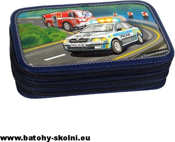 Třípatrový školní penál Emipo SOS Hasiči Policie - obrázek 1