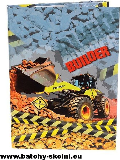 Školní box A4 sešity Emipo Builder bagr - obrázek 1