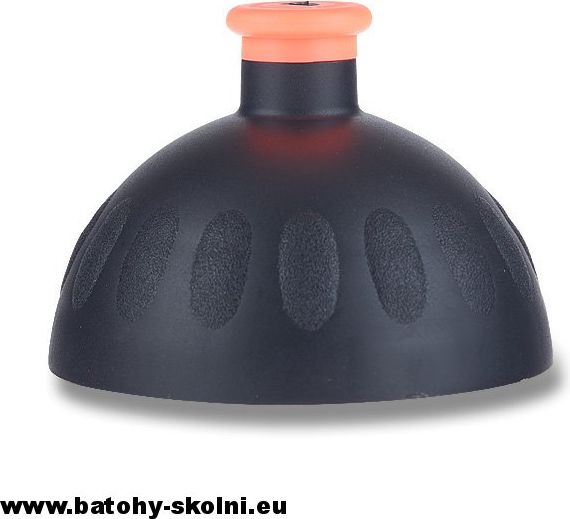 Kompletní víčko na zdravou láhev černé-oranžová zátka - obrázek 1