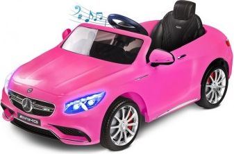 Elektrické autíčko Toyz Mercedes-Benz S63 AMG-2 motory pink, Růžová - obrázek 1