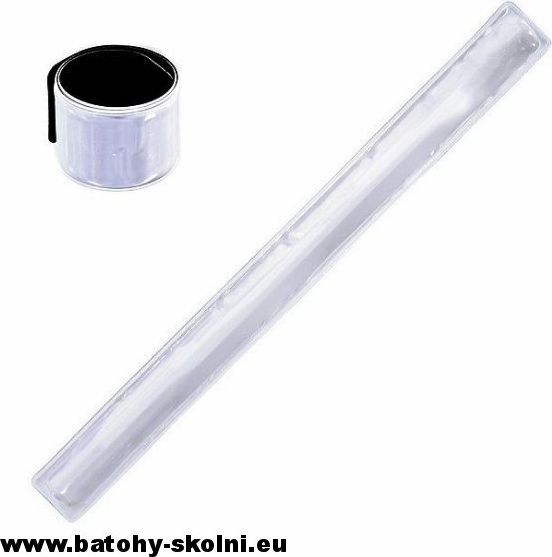 Výstražný reflexní pásek 28 cm stříbrný - obrázek 1