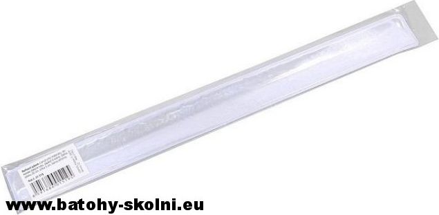 Výstražný reflexní pásek 28 cm stříbrný - obrázek 2