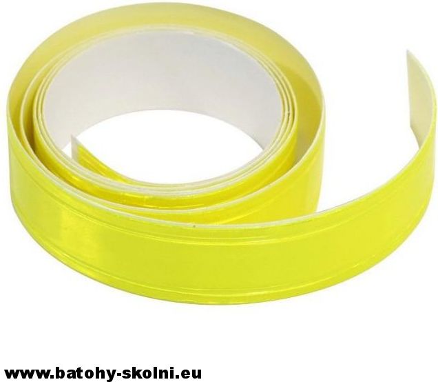 Výstražná samolepicí reflexní páska 90 cm žlutá - obrázek 2