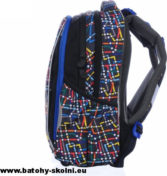 Školní batoh Bagmaster School 0115 B Auto - Doprava Zdarma - obrázek 2