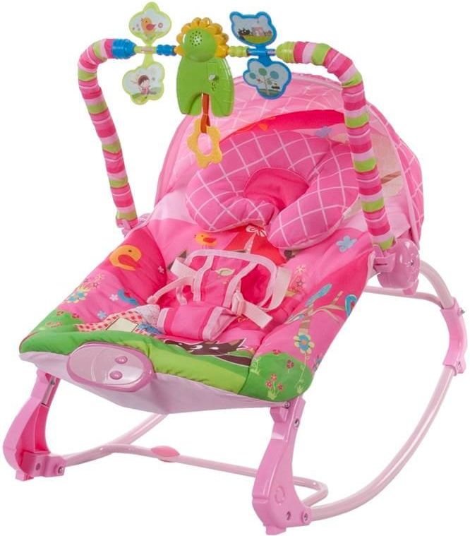 Sun Baby Dětské lehátko, Růžová holčička - obrázek 1
