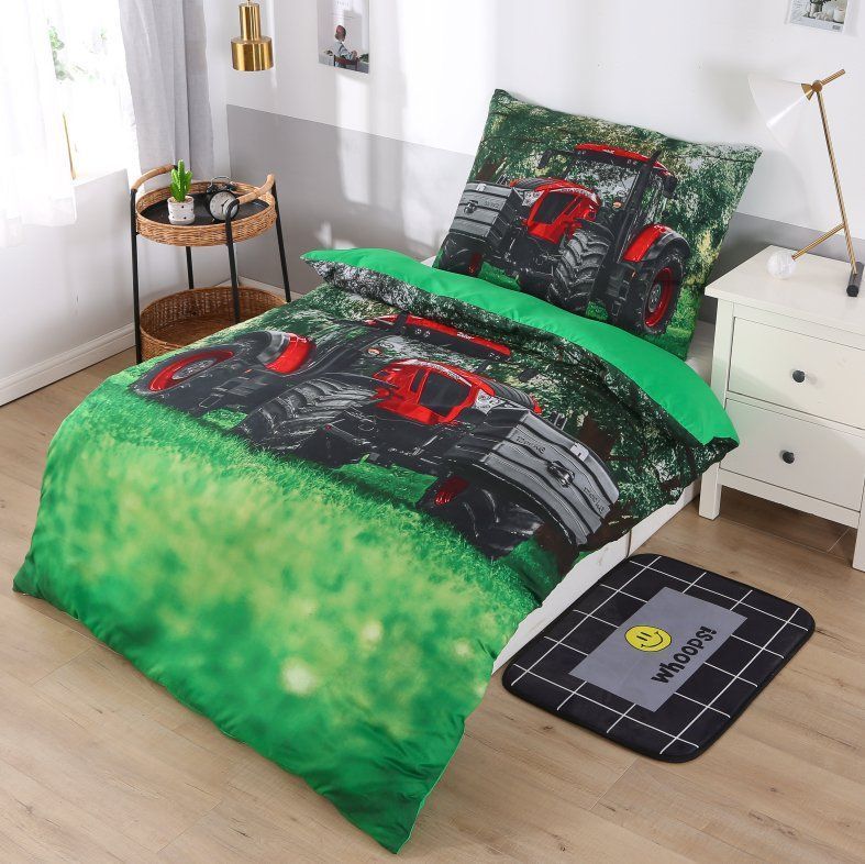 TopProsteradla.cz 3D povlečení 140x200 + 70x90 - Traktor - obrázek 1