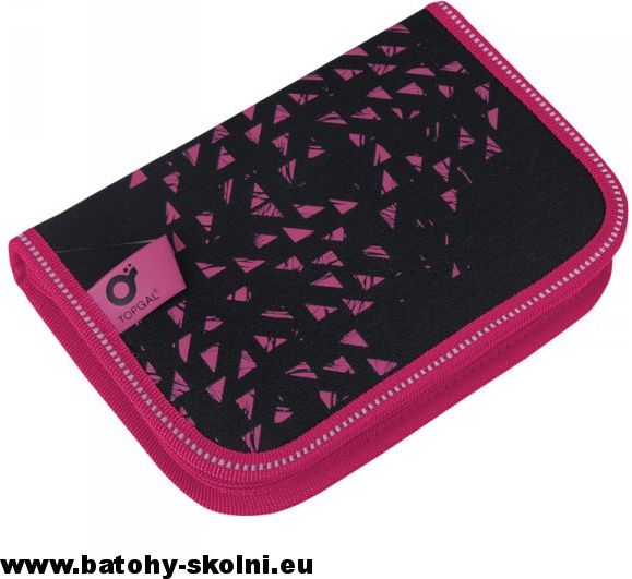 Jednopatrový školní penál Topgal CHI 190 A2 - Black-Magenta - obrázek 1