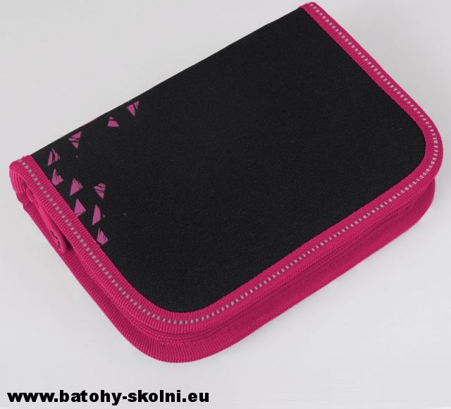 Jednopatrový školní penál Topgal CHI 190 A2 - Black-Magenta - obrázek 2
