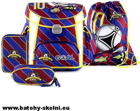 Školní aktovka FC Barcelona 4 dílný set - Doprava zdarma - obrázek 1