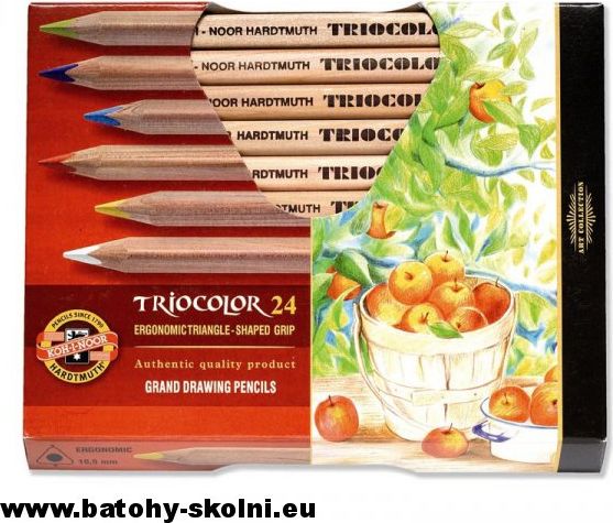 Trojhranné silné pastelky Koh-i-noor 3154N -24 barev > varianta 1 - obrázek 1