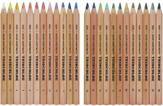 Trojhranné silné pastelky Koh-i-noor 3154N -24 barev > varianta 1 - obrázek 3