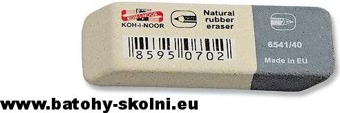 Kombinovaná guma pryž šedo bílá velká 6541-40 Koh-i-noor - obrázek 1