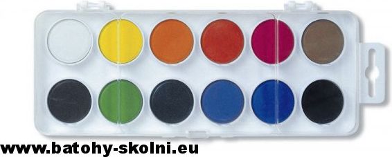 Vodové barvy Koh-i-noor 22.5 mm malé 171510 12 barev - obrázek 1