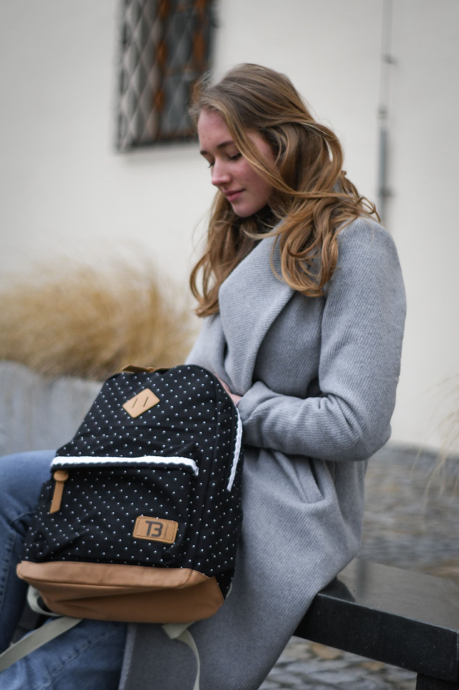 Dámský studentský batoh Canvas TopBags dot - Black 19 l - obrázek 4