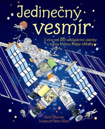 Daynes Katie: Jedinečný vesmír s více než 50 odklápěcími okénky a malou knihou Mapy oblohy - obrázek 1