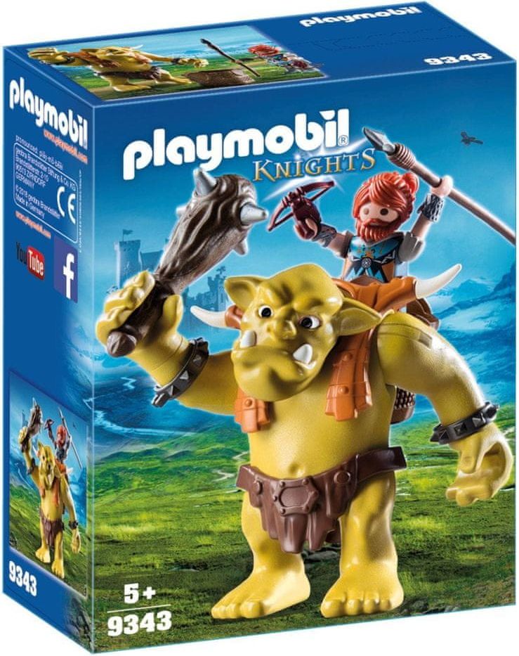 PLAYMOBIL Obří trol s batohem na trpaslíky 9343 - obrázek 3