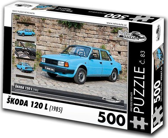 RETRO-AUTA Puzzle č. 83 Škoda 120 L (1985) 500 dílků - obrázek 1