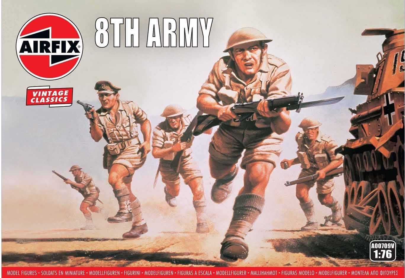 AIRFIX Classic Kit VINTAGE figurky A00709V - 8th Army (1:76) - obrázek 1