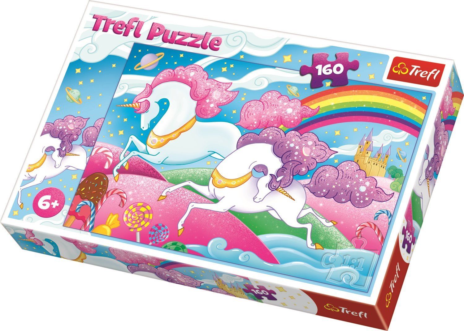 TREFL Puzzle Cválající jednorožci 160 dílků - obrázek 2